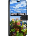 Miniatyrbillede 3 af 3: Kompatibel Tegnebogsetui til Samsung Galaxy S9+ Minecraft-pixelverden Creeper gamingdesign