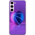 Pikkukuva 1 / 3: Yhteensopiva Puhelinkuori Samsung Galaxy S23+ Koripallojuliste neon koripallo urheilu hehkuva violetti sininen retro-kenttä urheilija urheiludesign t