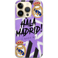 Miniatyrbillede 1 af 3: Kompatibel Mobilcover til Apple iPhone 14 Pro Lilla Hala Madrid-design med klubemblem og kraftfuld sportsgrafik, perfekt til fodboldfans, der elsker