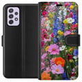 Miniatyrbillede 1 af 3: Kompatibel Tegnebogsetui til Samsung Galaxy A52s 5G Blomstret mobilcover med sommerlig eng og naturmotiv