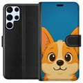 Miniatyrbillede 1 af 3: Kompatibel Tegnebogsetui til Samsung Galaxy S22 Ultra 5G Hello Corgi