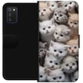 Miniatyrbilde 1 av 2: Kompatibelt Lommeboketui til Samsung Galaxy A03s Katter