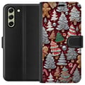 Miniatyrbillede 1 af 3: Kompatibel Tegnebogsetui til Samsung Galaxy S21 FE 5G julesmåkager julesmåkager peberkager grantræer peberkager julemotiv sukkerstok juletræ design