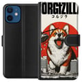 Pikkukuva 1 / 3: Yhteensopiva Lompakkokotelo Apple iPhone 12 mini Corgizilla