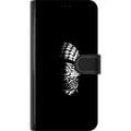 Miniatyrbilde 3 av 3: Kompatibelt Lommeboketui til Apple iPhone 12 Keffiyeh-mønster - klassisk svart-hvit palestinsk sjal med kulturell betydning