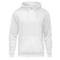 Miniatyrbilde 2 av 3: Hoodie K-Pop Demon Hunters gull og svart anime trio - kraftig K-pop-inspirert e-sportdesign med detaljerte karakterer Hvit Medium