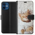 Pikkukuva 1 / 3: Yhteensopiva Lompakkokotelo Apple iPhone 12 mini Kissa