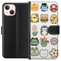 Miniatyrbild 1 av 3: Kompatibelt Plånboksfodral till Apple iPhone 13 mini Kawaii Friends – söta figurer i japansk stil