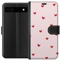 Pikkukuva 1 / 3: Yhteensopiva Lompakkokotelo Google Pixel 6a Sydämet