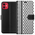 Miniatyrbilde 1 av 3: Kompatibelt Lommeboketui til Apple iPhone 11 Palestinsk mønster - inspirert av tradisjonell stil keffiyeh-stoff