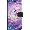 Miniatyrbilde 3 av 3: Kompatibelt Lommeboketui til Samsung Galaxy S20+ Espeon Pokémon-illustrasjon – Magisk lilla motiv med krystaller og stjerner