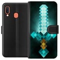 Miniatyrbillede 1 af 2: Kompatibel Tegnebogsetui til Samsung Galaxy A20e Minecraft sværd