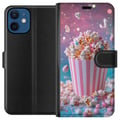 Miniatyrbilde 1 av 3: Kompatibelt Lommeboketui til Apple iPhone 12 Retro popcorn design snacks økologisk samleobjekt