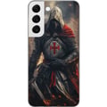 Miniatyrbild 1 av 3: Kompatibelt Mobilskal till Samsung Galaxy S22 5G Templar knight korsriddare crusader warrior medieval armor cross svärd fantasy fighter poster design
