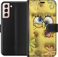 Miniatyrbild 1 av 3: Kompatibelt Plånboksfodral till Samsung Galaxy S21 SpongeBob