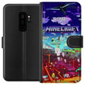 Miniatyrbild 1 av 3: Kompatibelt Plånboksfodral till Samsung Galaxy S9+ Minecraft
