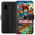 Miniatyrbillede 1 af 2: Kompatibel Tegnebogsetui til Samsung Galaxy S20+ Roblox-univers med spilfigurer, actionfyldte eventyr og flyvende køretøjer