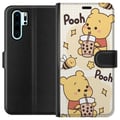 Miniatyrbillede 1 af 3: Kompatibel Tegnebogsetui til Huawei P30 Pro Nalle Pooh-stil - klassisk bjørnemotiv i en ny fortolkning