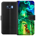 Miniatyrbild 1 av 2: Kompatibelt Plånboksfodral till Samsung Galaxy S8 Scooby Doo haunted house poster cartoon mystery hund ghost green spooky Halloween retro series art