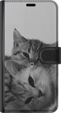 Miniatyrbillede 3 af 3: Kompatibel Tegnebogsetui til Apple iPhone 8 Plus Kat Hjerte