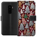Miniatyrbillede 1 af 3: Kompatibel Tegnebogsetui til Samsung Galaxy S9+ julesmåkager julesmåkager peberkager grantræer peberkager julemotiv sukkerstok juletræ design
