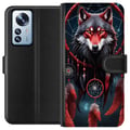 Pikkukuva 1 / 3: Yhteensopiva Lompakkokotelo Xiaomi 12 Pro Susi