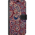 Pikkukuva 3 / 3: Yhteensopiva Lompakkokotelo Samsung Galaxy S23+ Paisley itämainen kuvio boho intialainen kuvio vintage koristeet kukat retro tekstiili tapetti korist
