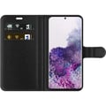 Miniatyrbilde 2 av 3: Kompatibelt Lommeboketui til Samsung Galaxy S20 Elegant mønster med røde silkesløyfer på lys bakgrunn for en romantisk og tidløs følelse