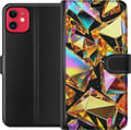 Pikkukuva 1 / 3: Yhteensopiva Lompakkokotelo Apple iPhone 11 3D Kulta