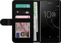 Miniatyrbilde 2 av 3: Kompatibelt Lommeboketui til Sony Xperia XA2 Ulv Røde øyne Dyr Fantasy Mørk