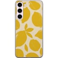 Pikkukuva 1 / 3: Yhteensopiva Puhelinkuori Samsung Galaxy S23+ Sitrus sitruunat sitruunaprintti keltainen hedelmä keittiö kesä retro design kuvio inspiraatio raikas k
