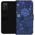 Miniatyrbilde 1 av 2: Kompatibelt Lommeboketui til Samsung Galaxy A03s Midnattsblomster i en dypblå drømmeaktig sommerkveld