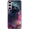 Pikkukuva 1 / 3: Yhteensopiva Puhelinkuori Samsung Galaxy S23+ Kissa galaksissa