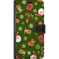 Pikkukuva 3 / 3: Yhteensopiva Lompakkokotelo Samsung Galaxy S23+ Vihreä Joulukuviointi