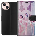 Pikkukuva 1 / 3: Yhteensopiva Lompakkokotelo Apple iPhone 13 mini K-Pop Demon Hunters -hopeinen idolitrio – futuristinen K-pop-henkinen ryhmäsuunnittelu kimaltelevine