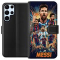 Pikkukuva 1 / 3: Yhteensopiva Lompakkokotelo Samsung Galaxy S22 Ultra 5G Messi-juliste Argentiina Barcelona jalkapallolegenda GOAT maailmanmestaruuskilpailut numero 1