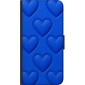 Miniatyrbilde 2 av 2: Kompatibelt Lommeboketui til Samsung Galaxy A03s Blå Hjerter