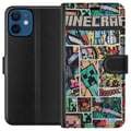 Miniatyrbilde 1 av 3: Kompatibelt Lommeboketui til Apple iPhone 12 Minecraft Kunsthåndverk