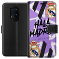 Miniatyrbild 1 av 3: Kompatibelt Plånboksfodral till OnePlus 8 Pro Lila Hala Madrid design med klubbemblem och kraftfull sportgrafik perfekt för fotbollsfans som älskar l