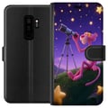 Miniatyrbillede 1 af 3: Kompatibel Tegnebogsetui til Samsung Galaxy S9+ Pink Panther Stars med Den Lyserøde Panter blandt stjerner – et retro og charmerende motiv