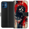 Pikkukuva 1 / 3: Yhteensopiva Lompakkokotelo Apple iPhone 12 mini Jeesus ristillä - kristillinen aihe vahvalla symboliikalla uskosta ja toivosta