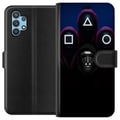 Miniatyrbilde 1 av 3: Kompatibelt Lommeboketui til Samsung Galaxy A32 5G Squid Game Säsong 3 Nya Ikoner Populär Serie TV Motiv