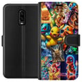 Miniatyrbild 1 av 3: Kompatibelt Plånboksfodral till OnePlus 6T Pokémon illustration – Pikachu, Eevee och Charmander i färgstark design
