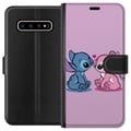 Miniatyrbild 1 av 3: Kompatibelt Plånboksfodral till Samsung Galaxy S10+ lilo & stitch 2025