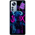 Miniatyrbild 1 av 3: Kompatibelt Mobilskal till Xiaomi 12 Pro Arcane Jinx poster League of Legends LoL graffiti neon anime Netflix gaming character fanart design
