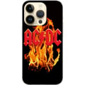 Pikkukuva 1 / 3: Yhteensopiva Puhelinkuori Apple iPhone 14 Pro ACDC Flames Rockmusiikkiyhtye Kitara