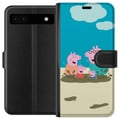 Pikkukuva 1 / 3: Yhteensopiva Lompakkokotelo Google Pixel 6a Greta Possu Perhe Jori Mutapuro Lasten Kuva Sarja Suosittu Lasten Hahmo Ilo