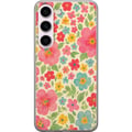 Miniatyrbild 1 av 3: Kompatibelt Mobilskal till Samsung Galaxy S23 Lekfulla blommor i färgstarkt handmålat mönster