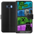 Miniatyrbillede 1 af 3: Kompatibel Tegnebogsetui til Samsung Galaxy S8 Minecraft