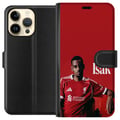Miniatyrbilde 1 av 3: Kompatibelt Lommeboketui til Apple iPhone 14 Pro Max Alexander Isak fotballplakat Liverpool-drakt Sveriges landslag spiss Premier League angrepsspill